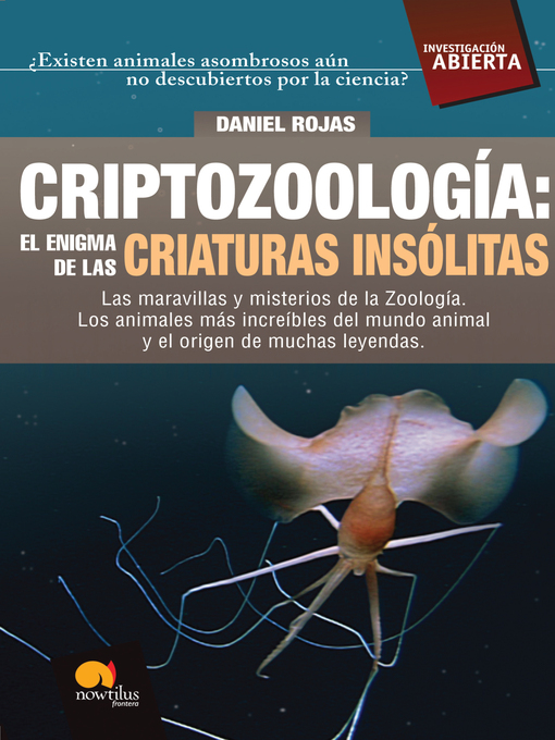 Detalles del título Criptozoología de Daniel Rojas Pichardo - Disponible